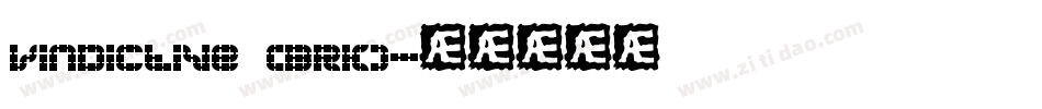 Vindictive (BRK)字体转换